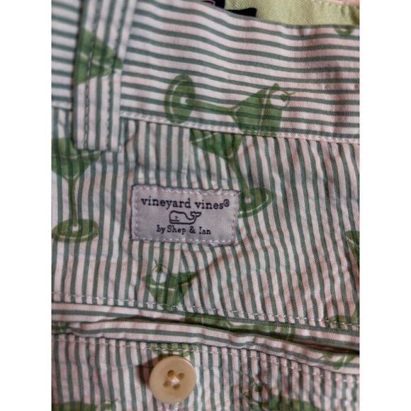 Brooks Brothers Mens Seersucker Martini Print Shorts Size 34 - Picture 7 of 14